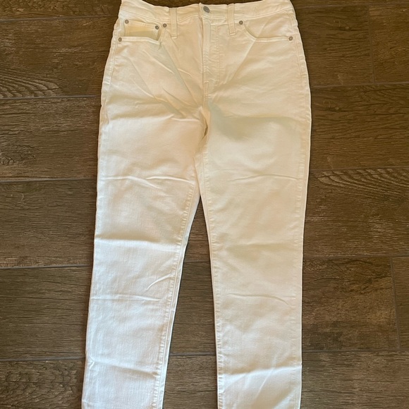 Madewell The High-Rise Perfect Vintage Jean in Tile White sz 30 ND501 - Picture 3 of 5